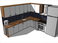 Small Kitchen in SketchUp