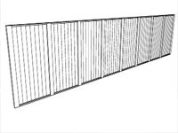 Configurable Fence Model in Sketchup