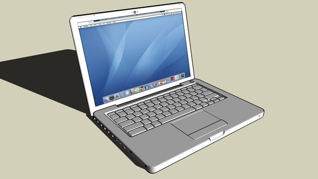 Sketchup model - Apple mac laptop