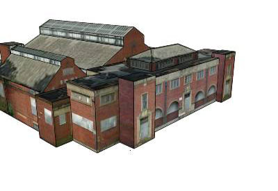 Heath Town Library in Sketchup