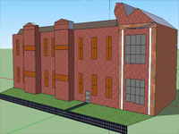 College Library in Sketchup