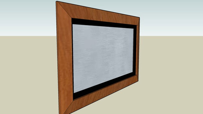 Sketchup model - Framed mirror