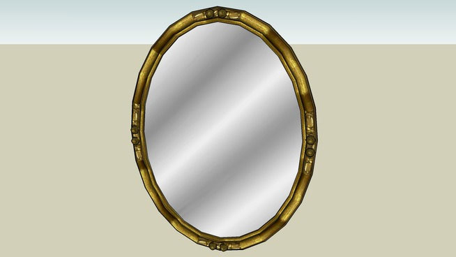 Sketchup model - Antique Gold Mirror