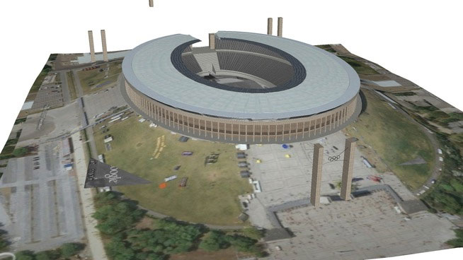 Sketchup model - Olympiastadion Berlin
