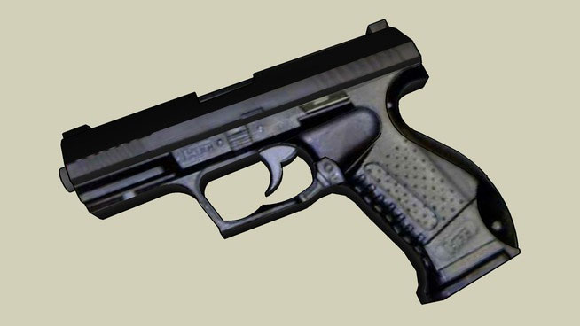 Sketchup model - 007 pistol