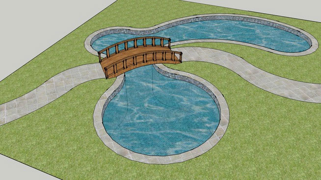Sketchup model - Swimming pool