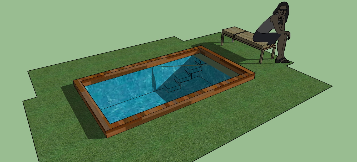 Sketchup model : Swimming pool