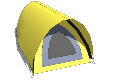 Dome fly tent
