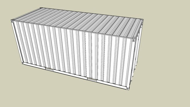 Sketchup model - Shipping Container 20ft