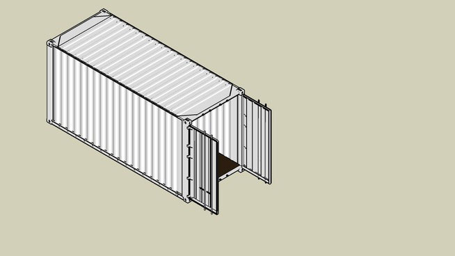 Sketchup model - Shipping Container 20feet