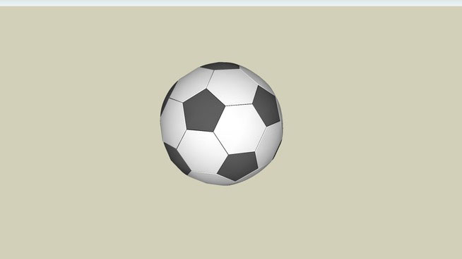 Sketchup model - Basic soccer ball