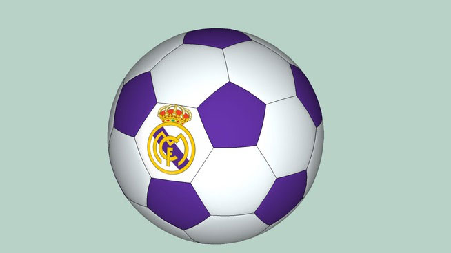 Sketchup model - Madrid spccer ball