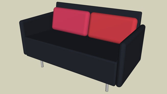 Sketchup model - 2 seater Sofa