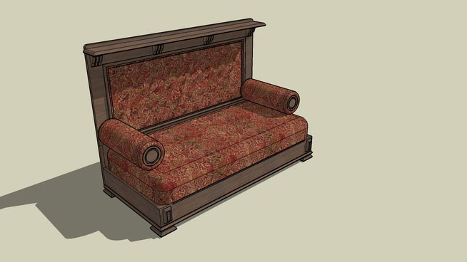 Sketchup model - Vintage Sofa