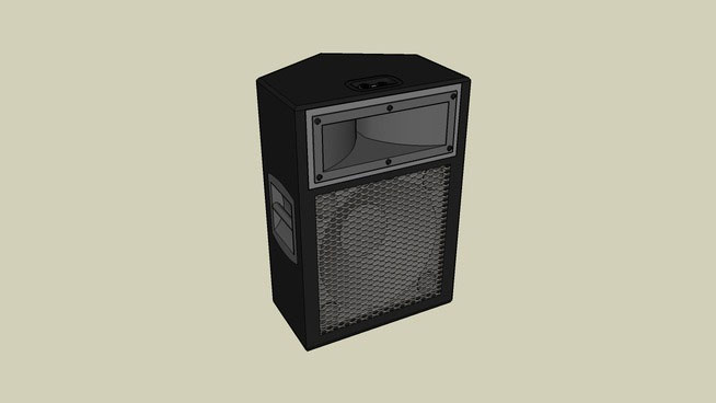 Sketchup model - Monitor Speakers