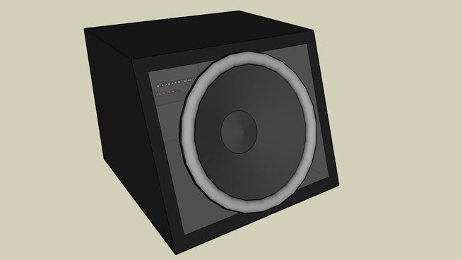 Sketchup model - Custom speaker box