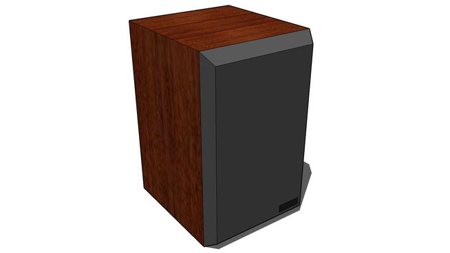 Sketchup model - Speaker bookshelf