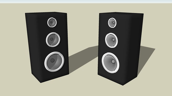 Sketchup model - High Performance Speakers