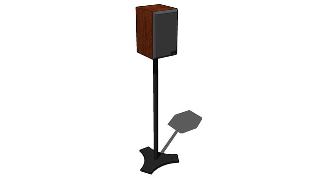 Sketchup model - Speaker on a stand