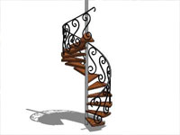 Spiral Stairs in SketchUp