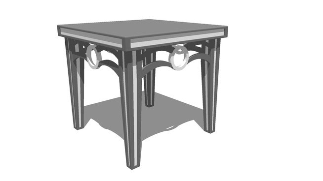 Sketchup model - Small Decorative Table