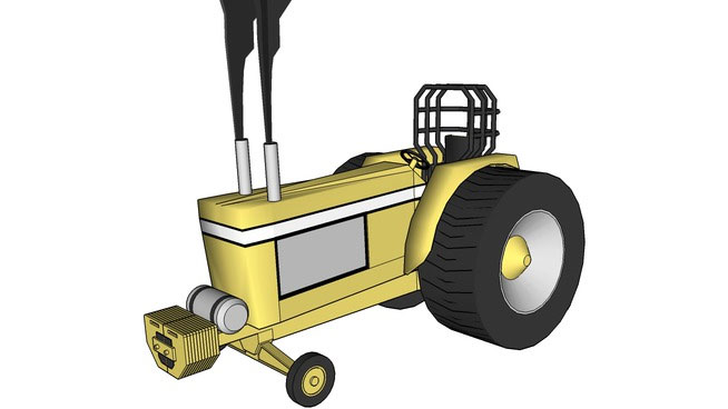 Sketchup model - Pulling Tractor