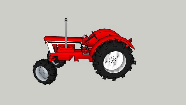 Sketchup model - International tractor