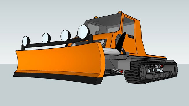 Sketchup model - Tractor Plowing