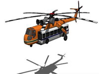 Helicopter Transpotring Bus