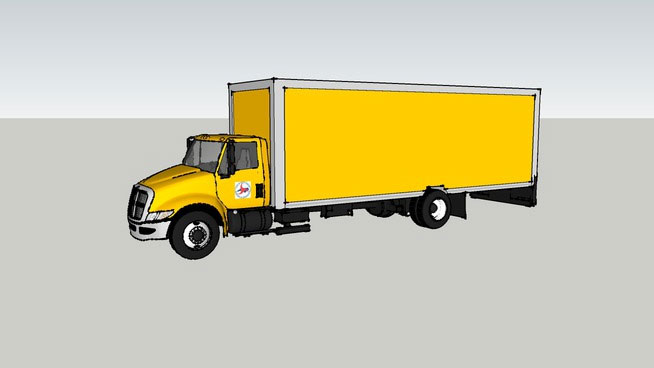 Sketchup model - Box Truck