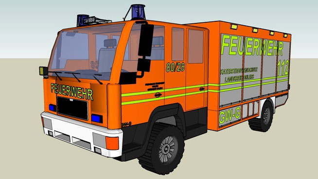 Sketchup model - Fire truck