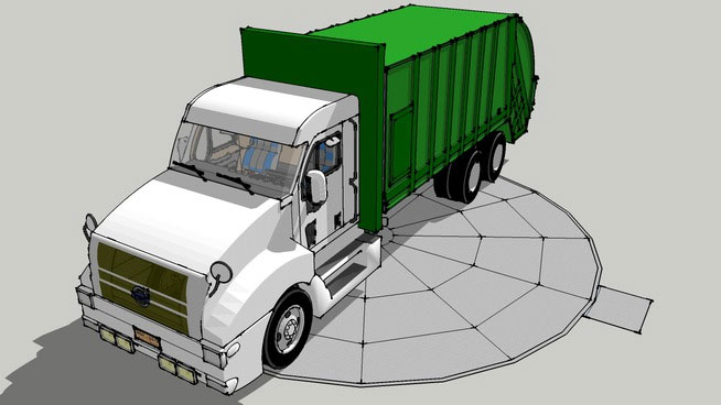 Sketchup model - Turntable Truck