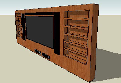 Wood Set Television