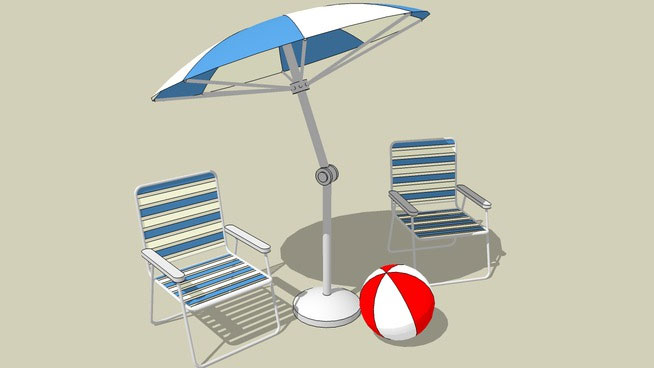 Sketchup model - Outdoor Furniture