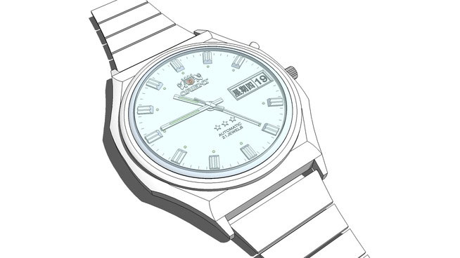 Sketchup model - Orient Watch