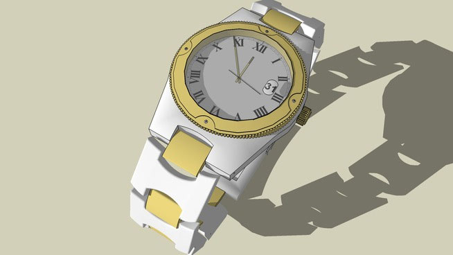 Sketchup model - Rockland watch
