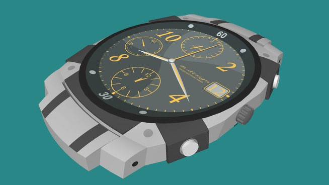 Sketchup model - Detailed watch