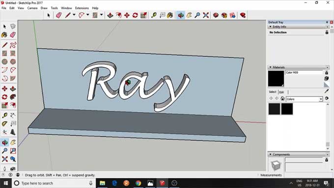Beginner to Professional tutorial for 3d printing Text in SketchUp