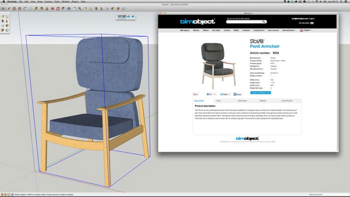 The introduction of BIMobject App for SketchUp