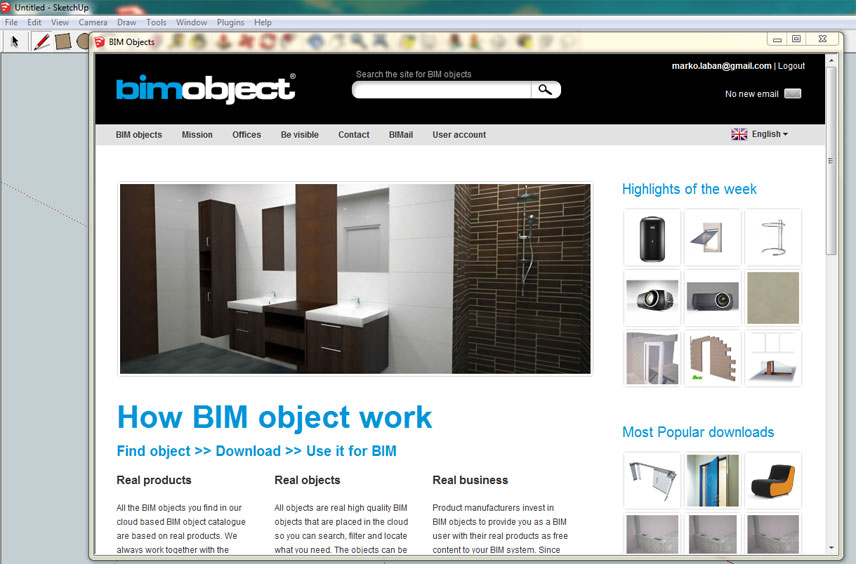 The introduction of BIMobject App for SketchUp