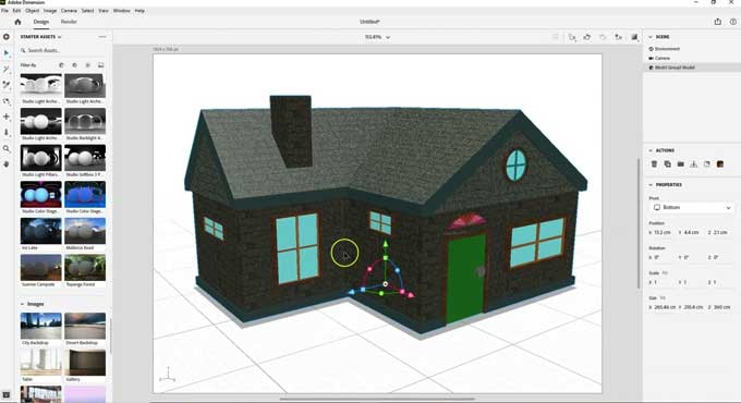 Adobe Dimension: Elevating Design with Immersive 3D Visualization and Integration with SketchUp