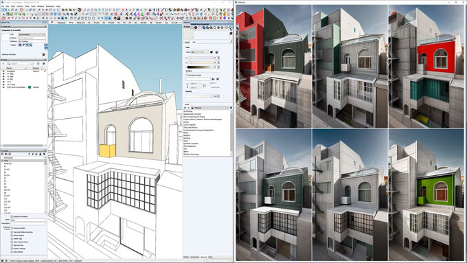 AI Rendering with SketchUp Diffusion and it’s First Impressions