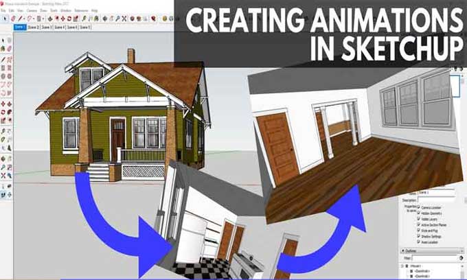 Recommended Steps to animate a scene using SketchUp