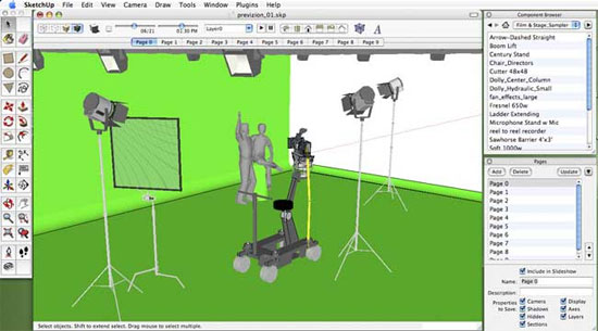 How to make scenes and animations easily through sketchup