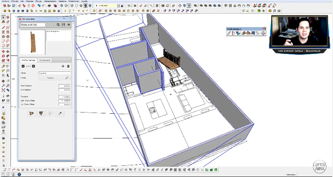 How to use sketchup for designing an architectural plant quickly