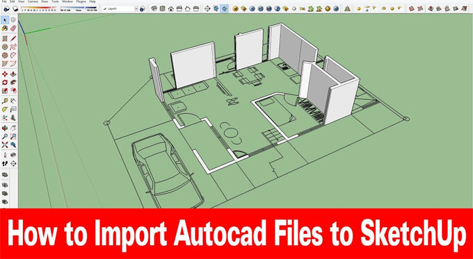 How to use CAD files in SketchUp