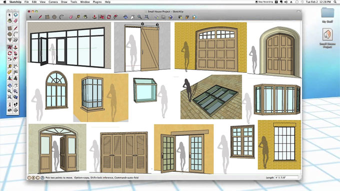 Making Door and Window Through Sketchup