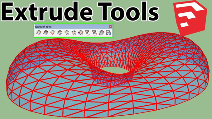 Modeling with Extrude Tools for SketchUp