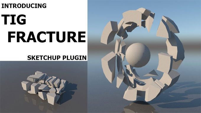 Demo of fracture plugin for sketchup