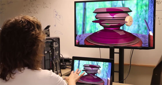 Handy Potter, gesture-based 3-D modeling software to make 3d shapes with hand motion